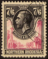 1925-29 7s6d Rose-purple & Black, SG 15, Superb Used With Part "Broken Hill" Cds Cancel, Very Fresh. For More Images, Pl - Noord-Rhodesië (...-1963)