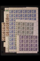 1938-52 NEVER HINGED MINT KGVI DEFINITIVES ACCUMULATION, Includes Good Range Of Values To 9d With Both Perfs Of ½d Brown - Noord-Rhodesië (...-1963)