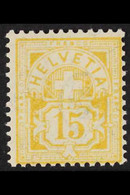 1882-1894 15c Lemon "Numeral", Mi 56Xa, SG 132A, Never Hinged Mint For More Images, Please Visit Http://www.sandafayre.c - Andere & Zonder Classificatie