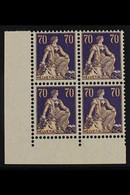 1921-1934 70c Buff & Violet, Smooth Gum, Mi 171x, SG 243, CORNER BLOCK OF 4, Never Hinged Mint (4 Stamps) For More Image - Andere & Zonder Classificatie