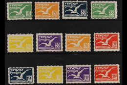 1928 Air Albatross Complete Set (Scott C14/25, SG 569/80), Fine Mint, Very Fresh. (12 Stamps) For More Images, Please Vi - Uruguay