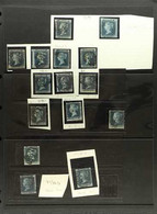 1841 - 1858 2D BLUE LINE ENGRAVED SPECIALISTS QUALITY ASSORTMENT. One Collectors Group Of Attractive Used Stamps Include - Andere & Zonder Classificatie
