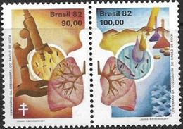 BRESIL 1982 DECOUVERTE DE LA TUBERCULOSE YVERT N°1526A NEUF - Other & Unclassified