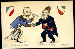 Cpa Illustrateur Politique Satirique Signée Moralès 1903 -- Tiare Et Oeil   NOV20-28 - Satiriques