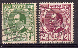 Ireland 1943 50th Anniversary Of The Gaelic League Set Of 2, Used, SG 129/30 (IU) - Ungebraucht
