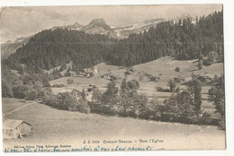 CPA ,Suisse- N°5068, Ormont-Dessus , Vers L'Eglise Ed.  J.J. 1912 - Ormont-Dessus 