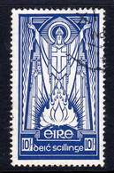 Ireland 1940-68 St. Patrick 10/- Definitive, 'E' Watermark, Chalky Paper, Used SG 125b (IU) - Unused Stamps