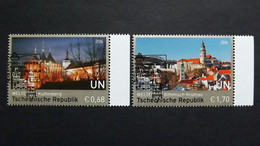 UNO-Wien 925/6 Oo/ESST, UNESCO-Welterbe: Tschechische Republik - Gebraucht