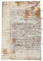 VP17.700 - MILITARIA - SAINT MARCELLIN X CHANDIEU 1838 - 2 Documents Concernant Le Garde Forestier ROCHAS à VIENNE - Dokumente