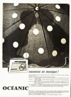 PUB TRANSISTOR    " CROISIERE "  De  ( OCEANIC ) 1960 ( 1 ) - Otros & Sin Clasificación