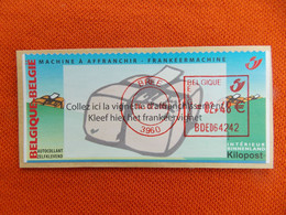 België Ticket Kilopost Via Frankeermachine (Binnenland ) - Other & Unclassified