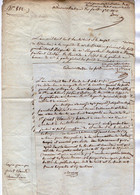 VP17.704 - MILITARIA - SAINT MARCELLIN X CHANDIEU 1838 - 2 Documents Concernant Le Garde Forestier ROCHAS à VIENNE - Documents