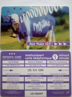 BELGIQUE PRIVEE PREPAID INTOUCH CARD VACHE COW CHOCOLAT MILKA 1 MIN UT - Vacas