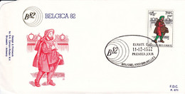 B01-212 FDC P671 - Belgique Enveloppe FDC Normal - COB 2072 - Belgica 82 - Messager -  Du 11-12-1982 - 1,35€ - 1981-1990