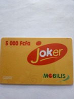 CAMEROUN PREPAID MOBILIS KOKER 5000F UT PLASTIQUE RIGIDE - Cameroon