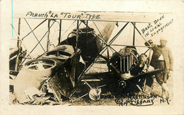Ww1 Guerre 14/18 War * Carte Photo Aviation * Crash D'un Avion Français Type LA TOUR Caudron R4 * Aviateur Combat Aérien - War 1914-18