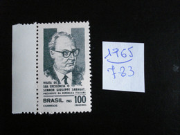 Brésil 1965 - Visite De Giuseppe Saragat  - Y.T. 783 - Neuf (**) Mint (MNH) Postfrisch (**) - Otros & Sin Clasificación