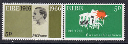 Ireland 1966 Easter Rising Centenary 5d Pearse/ Marching To Freedom Pair, MNH, SG 215/6 - FDC