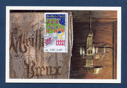 ⭐ Saint Pierre Et Miquelon - Carte Maximum - Premier Jour - FDC - Meilleurs Vœux - 1999 ⭐ - Maximum Cards