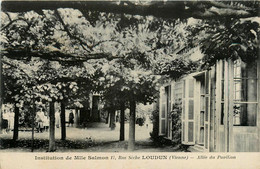 Loudun * Institution De Mlle SALMON * 17 Rue De Sèche * Allée Du Pavillon * école - Loudun