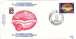 B01-212 Bel PTT 2084 Presse Périodique FDC P683 Brussel 1000 Bruxelles 19-03-1983 1.35€ - 1981-1990