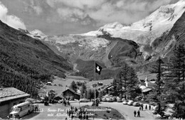 G1811 - Saas Fee - Postautostation Mit Alladin Und Alphubel - Saas Im Prättigau