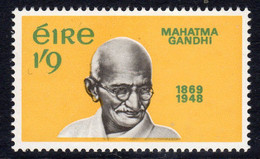 Ireland 1969 Birth Centenary Of Mahatma Gandhi 1/9d Value, MNH, SG 273 - Oblitérés
