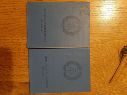 1985 1986 DDR Personalausweis Identity Card Issued In  Teterow & Gustrow - Travel To Czechoslovakia & BRD - Documenti Storici