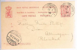 Luxembourg, 1894, For Duren - Altri & Non Classificati