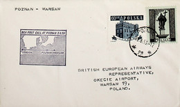 1958 Poland 1st BEA Flight London - Poznan - Warsaw (Link Between Poznan And Warsaw) - Sonstige & Ohne Zuordnung