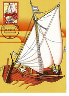 CARTE MAXIMUM PAYS BAS 1973 BATEAUX BOATS BOOTE - Cartoline Maximum