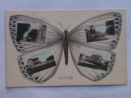 Germany 208 Klotze Kloetze 1913 Butterfly Schmetterling Bahnhofstrasse Kurhaus Waldhohe Breitestrasse Oberforsterei - Kloetze