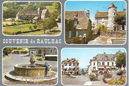 Raulhac - Château De Cropières, Tour Et Maisons Anciennes, Fontaine, Place - Otros & Sin Clasificación