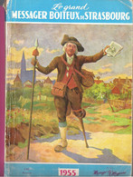 Almanach 1955 Du Grand Messager Boiteux De Strasbourg 180 Pages D'informations Générales Pub Bière Ancre Pils - Alsace