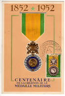 Algérie : Carte Maximum : Centenaire De La Médaille Militaire - Cartoline Maximum