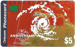Australia - Telstra (Anritsu) - 1995 20th Anniversary Of Cyclone Tracey - Radar Image, 04.1995, 5$, 10.000ex, Mint - Australia
