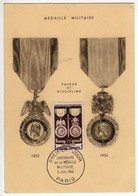 Carte Maximum : Centenaire De La Médaille Militaire - 1950-1959