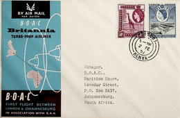 1957 Kenya 1st BOAC Flight London - Johannesburg (Link Between Nairobi And Johannesburg) - Otros & Sin Clasificación