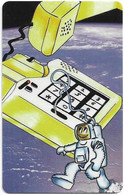 Liberia - Liberia Phone FAKE - Astronaut Yellow Phone Communication, 50.000ex, 50U - Liberia