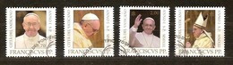 Vaticaan Vatikaan 2013 Yvertn° 1623-1626 (°) Oblitéré Used Franciscus Nominale 6,05 Euro - Oblitérés