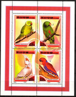 {K006} Korea 2000 Birds Parrots S/S Of 4 MNH - Corea Del Norte