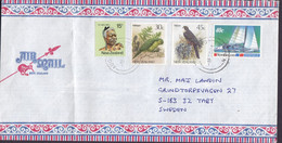 New Zealand Kiwi Cachet AUCKLAND 1988 1978 Cover Brief TABY Sweden Bird Vogel Oiseau Falcon Kakapo Suthern Cross Cup - Lettres & Documents