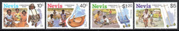 Nevis - 1987 Christmas Toys Set (**) # SG 489-492 - Dolls
