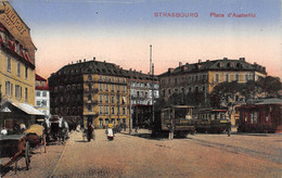 STRASBOURG-STRASSBURG-67-Bas-Rhin-Place D'Austerlitz-TRAM-TRAMWAY N° 69 Neudorf - COLOREE - - Strasbourg