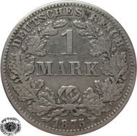 LaZooRo: Germany 1 Mark 1875 C VF Graffiti - Silver - 1 Mark