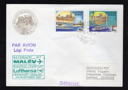 Nov20   894988     Enveloppe   Et    Timbre Magyar Pota    Par Avion - Postmark Collection