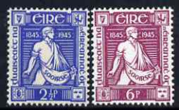 Ireland 1945 Death Of Thomas Davis Set Of 2 U/M SG 136-37 - Unused Stamps