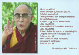 BUDDHIST RELIGION BUDDHISM * 14TH DALAI LAMA TENZIN GYATSO LHAMO DHONDUP * PEACE STUPA ZALASZANTO * BBSz 07 * Hungary - Buddhismus