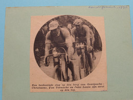 OVERIJSSCHE : CHRISTIAENS, Van TEEMSCHE & Jules LOWIE : 1940 ( Zie Foto Voor Detail ) KRANTENARTIKEL ! - Cyclisme