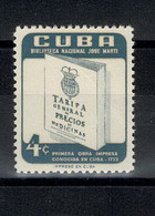 Cuba -  Tarif Médicament - Andere & Zonder Classificatie